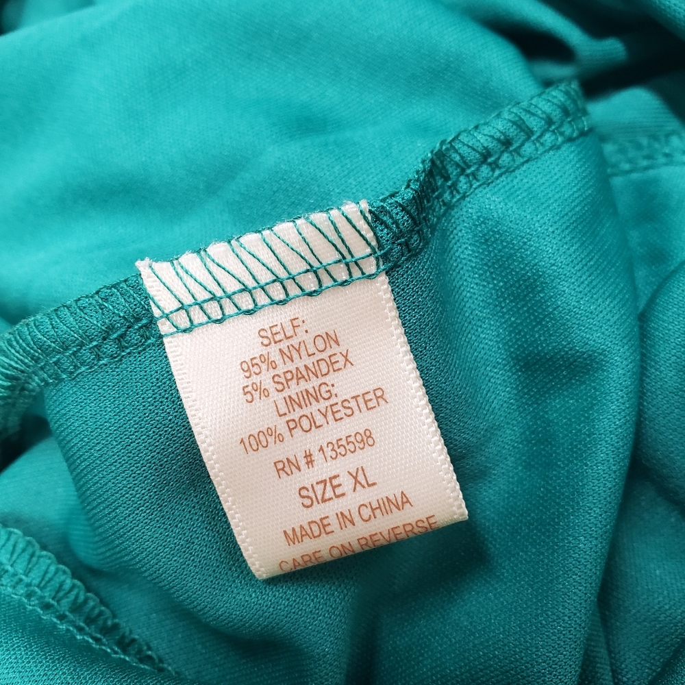 Liberty Love Emerald Green Lace A-Line Sleeveless Dress Size XL NWT - Picture 10 of 10